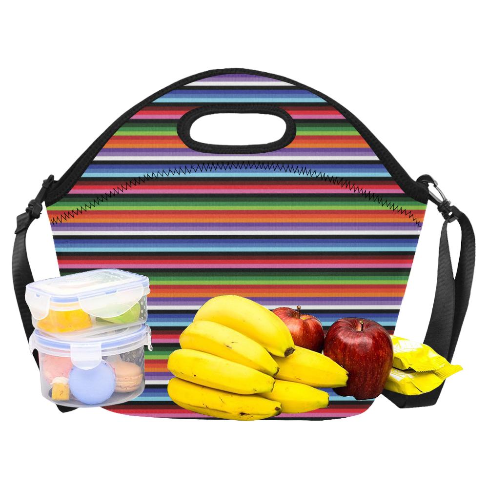 Serape Design Neoprene Lunch Bag (Model 1669)(Large)-JTAMIGO.COM