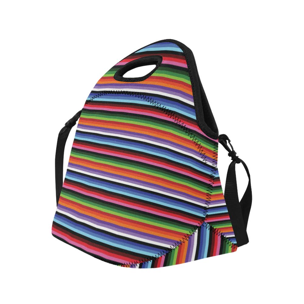 Serape Design Neoprene Lunch Bag (Model 1669)(Large)-JTAMIGO.COM