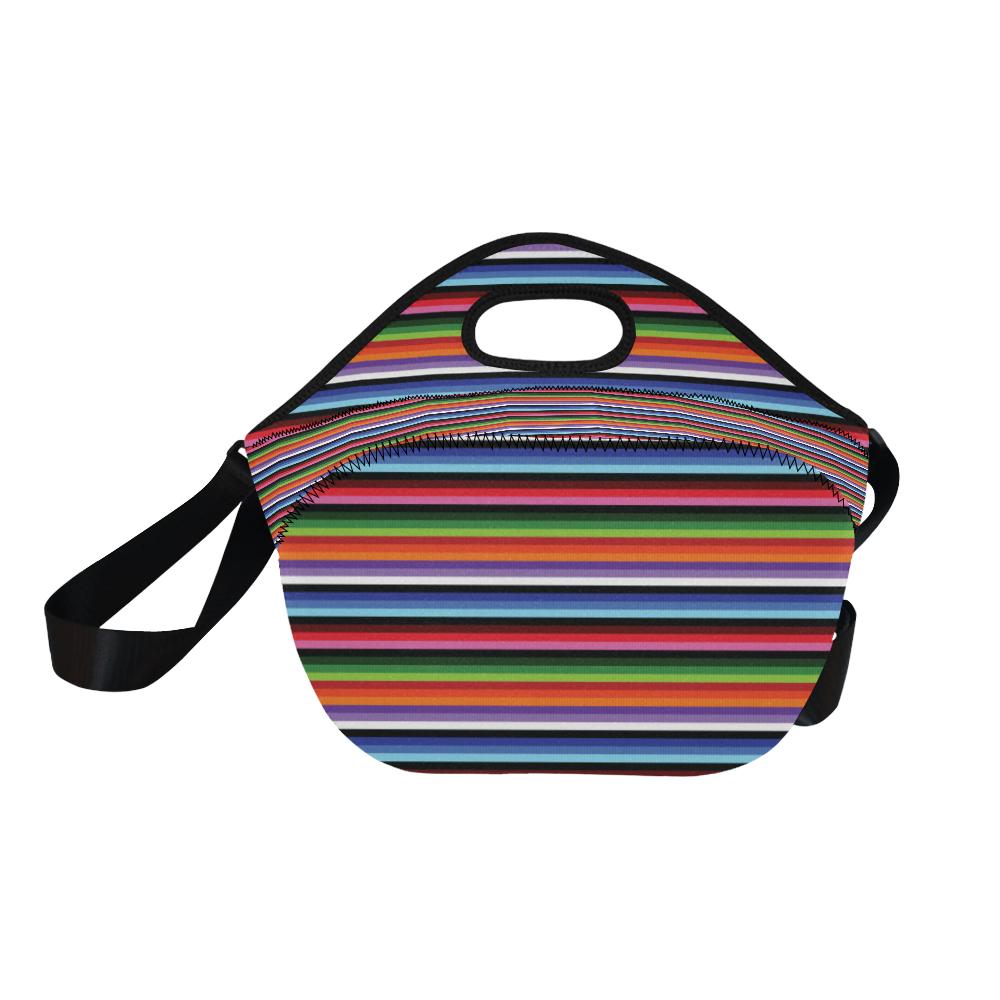 Serape Design Neoprene Lunch Bag (Model 1669)(Large)-JTAMIGO.COM