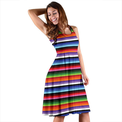 Serape Design Sleeveless Dress