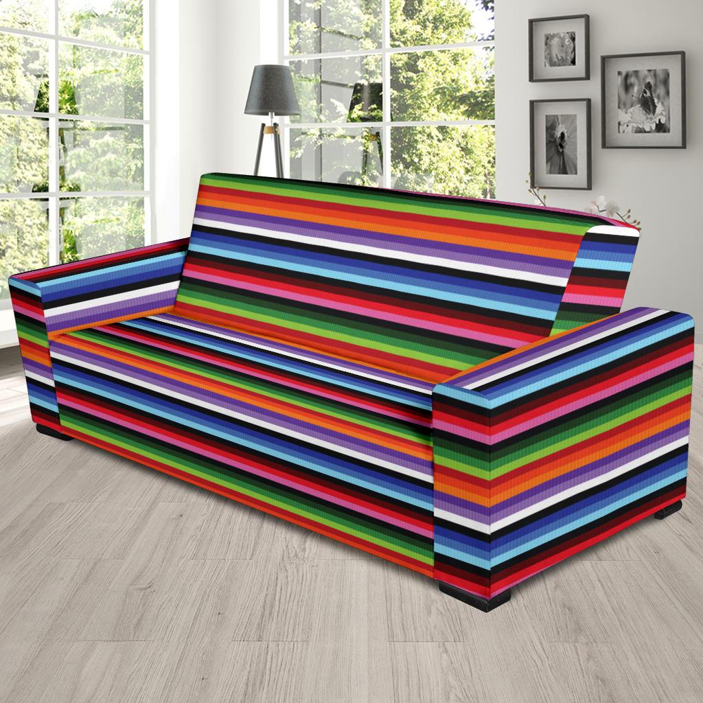 Serape Design Sofa Slipcover-JTAMIGO.COM