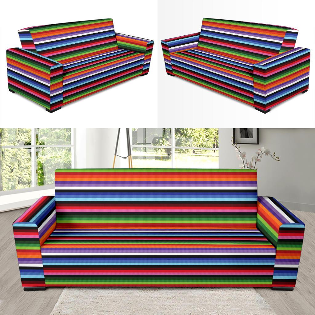 Serape Design Sofa Slipcover-JTAMIGO.COM