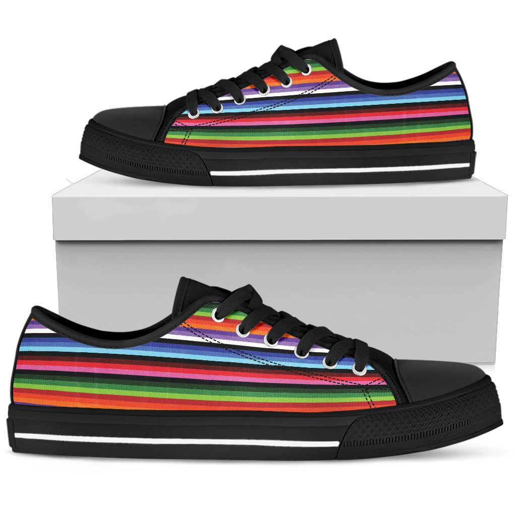 Serape Design Women Low Top Shoes-JTAMIGO.COM