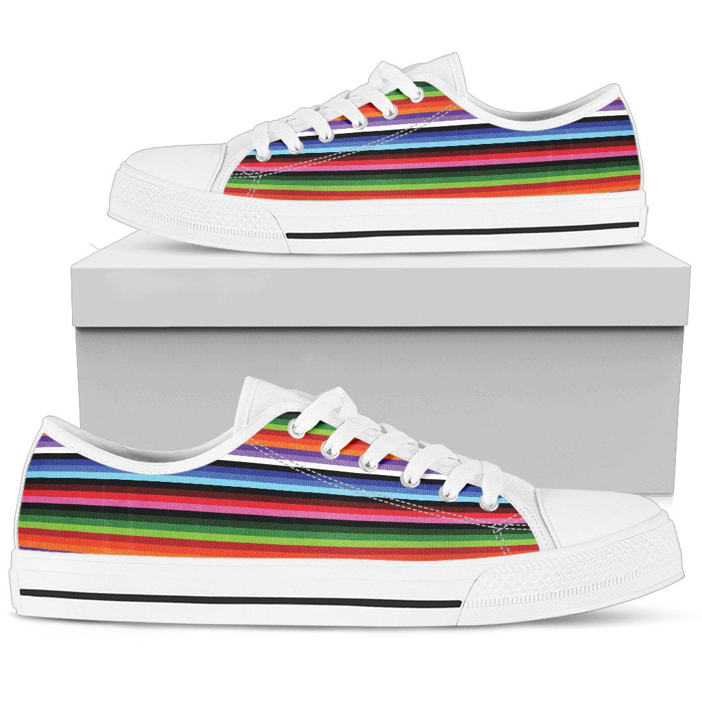 Serape Design Women Low Top Shoes-JTAMIGO.COM