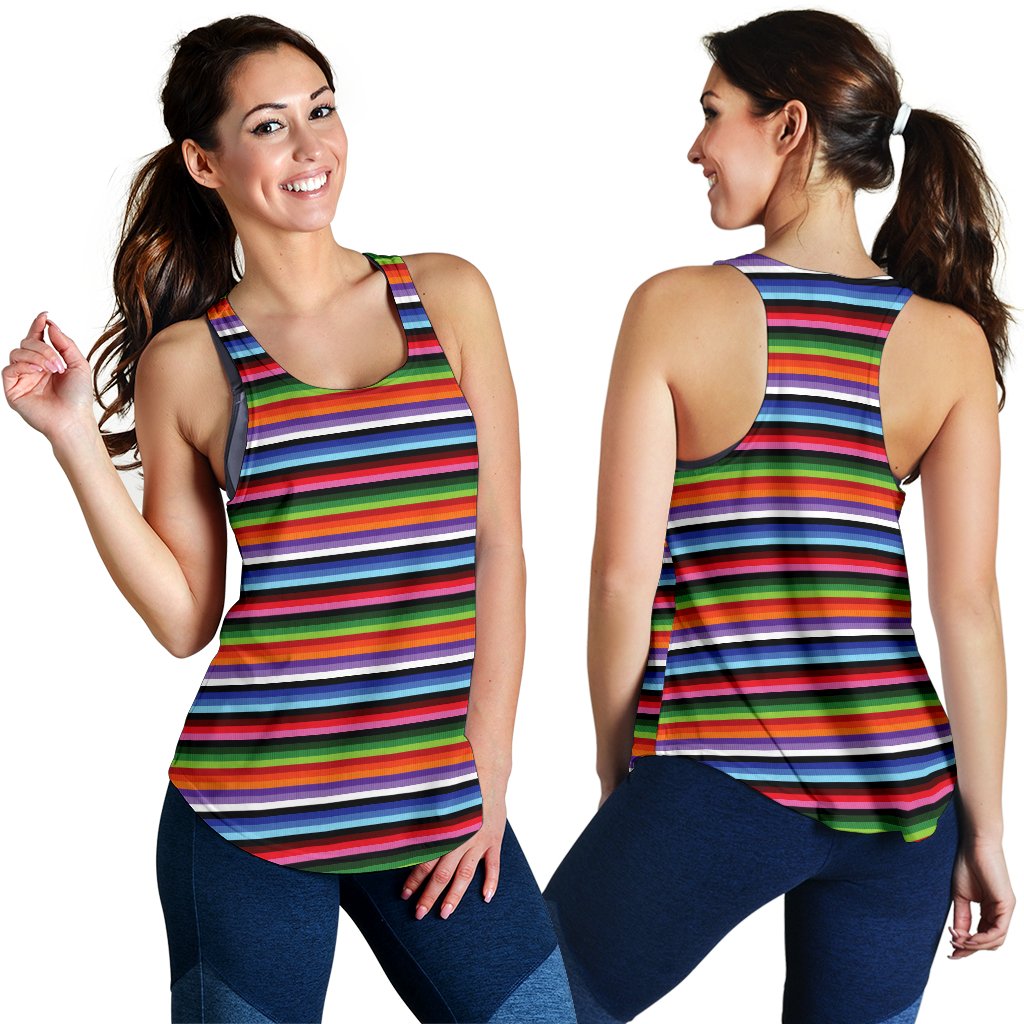 Serape Design Women Racerback Tank Top