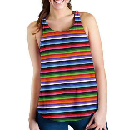 Serape Design Women Racerback Tank Top