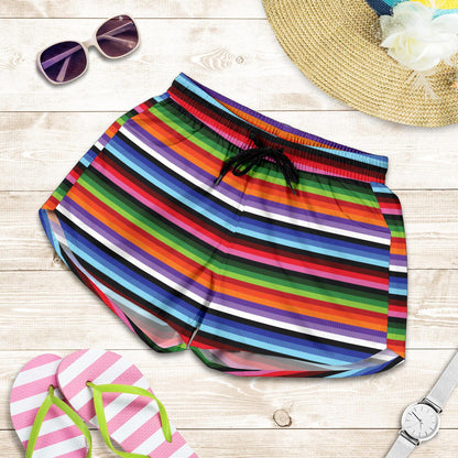 Serape Design Women Shorts-JTAMIGO.COM