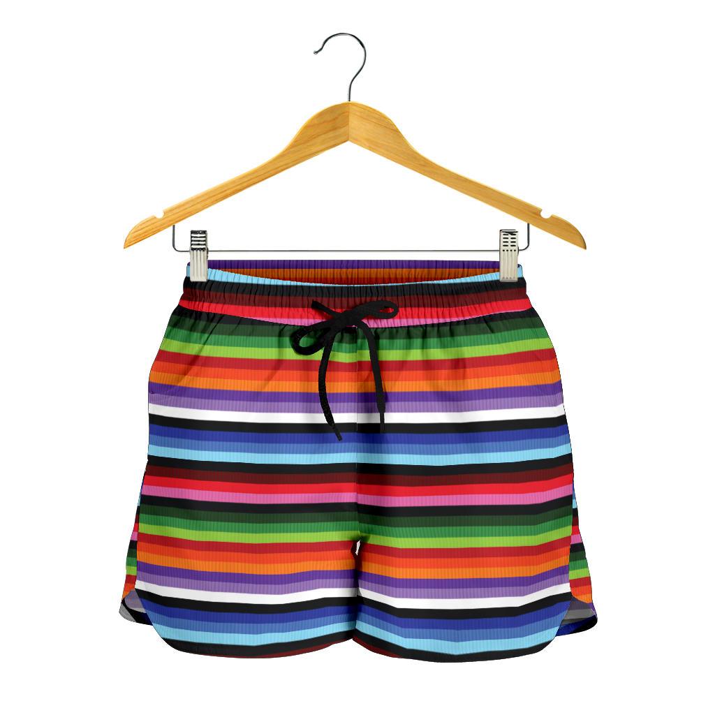Serape Design Women Shorts-JTAMIGO.COM