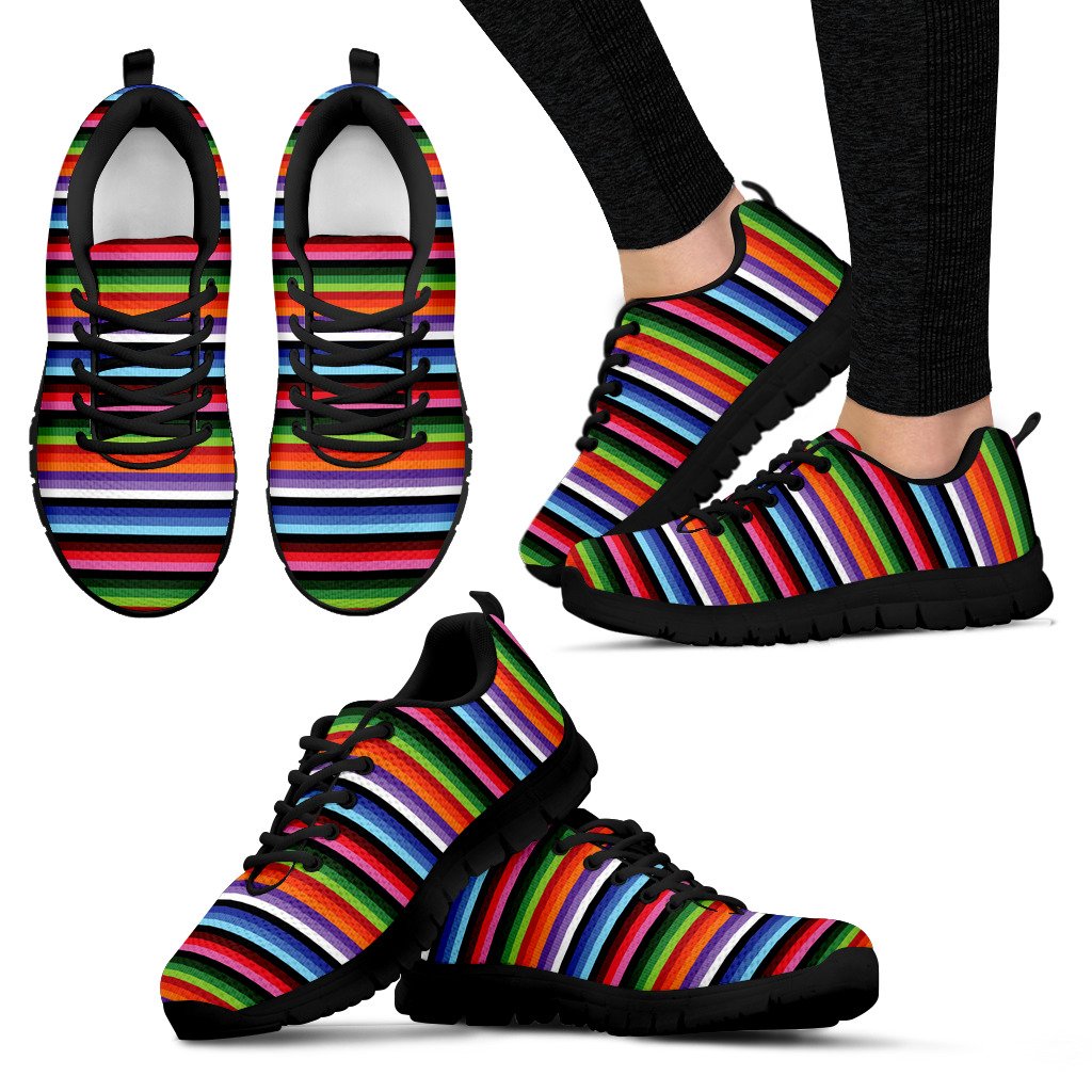 Serape Design Women Sneakers Shoes