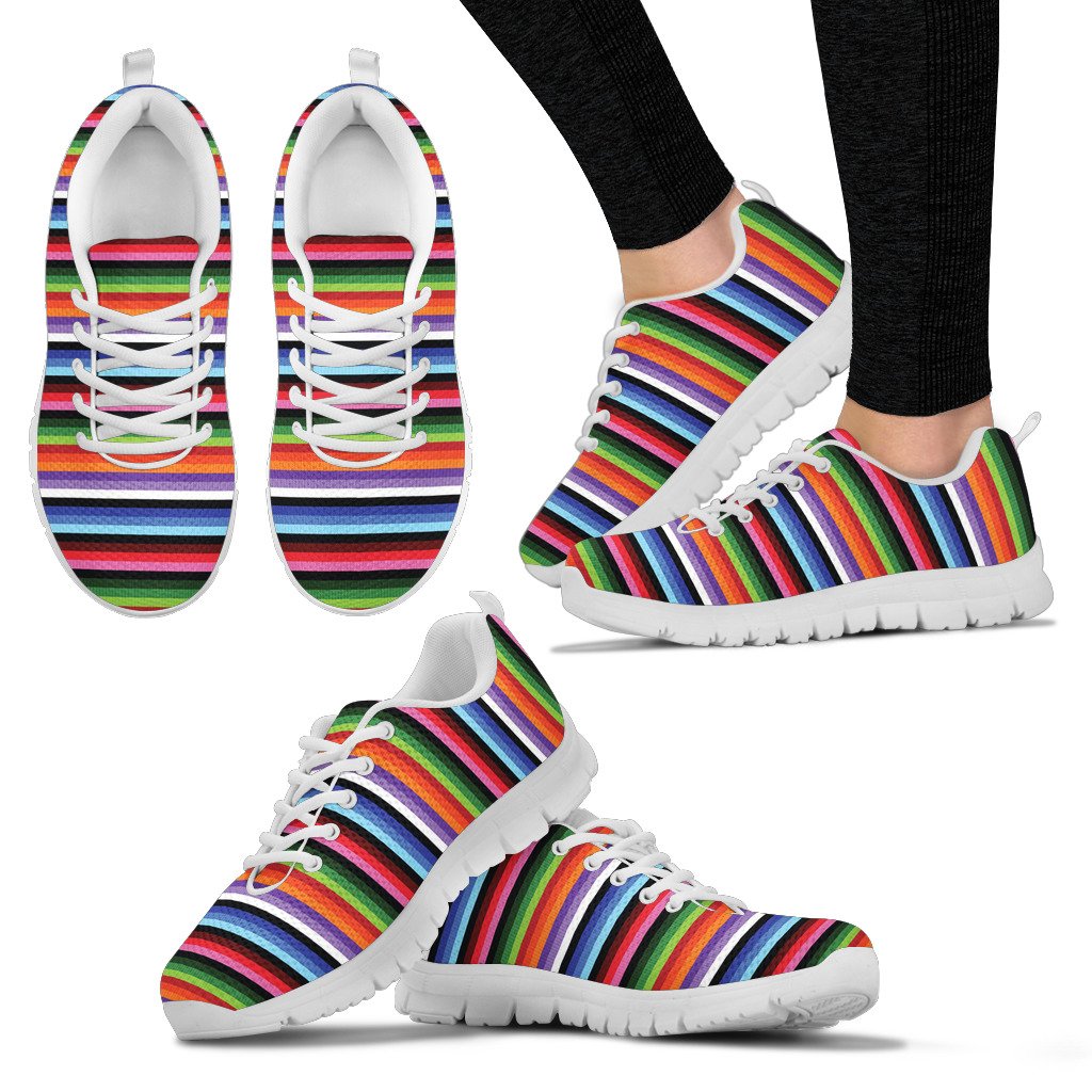 Serape Design Women Sneakers Shoes