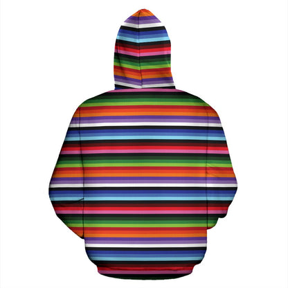 Serape Design Zip Up Hoodie