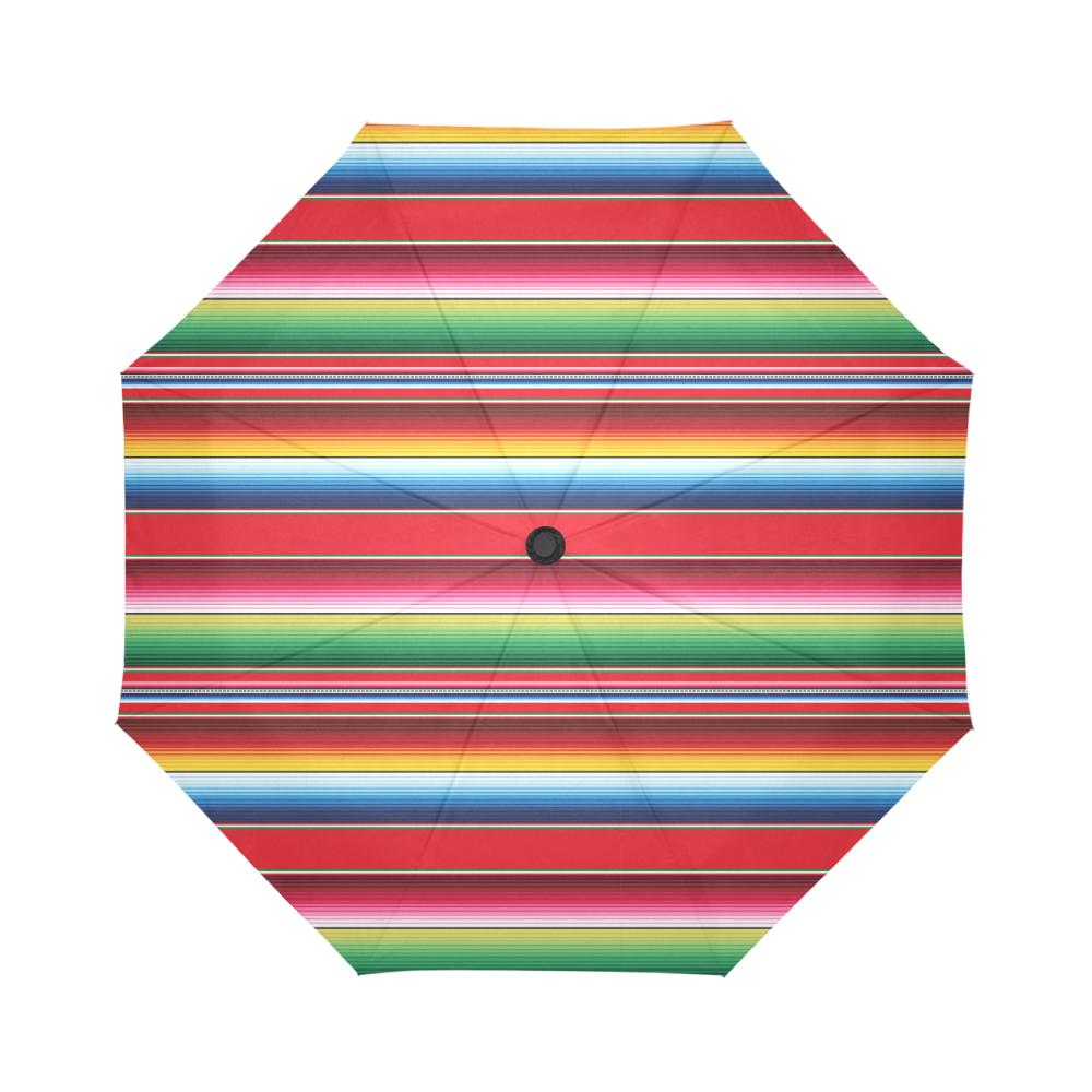 Serape Pattern Automatic Foldable Umbrella