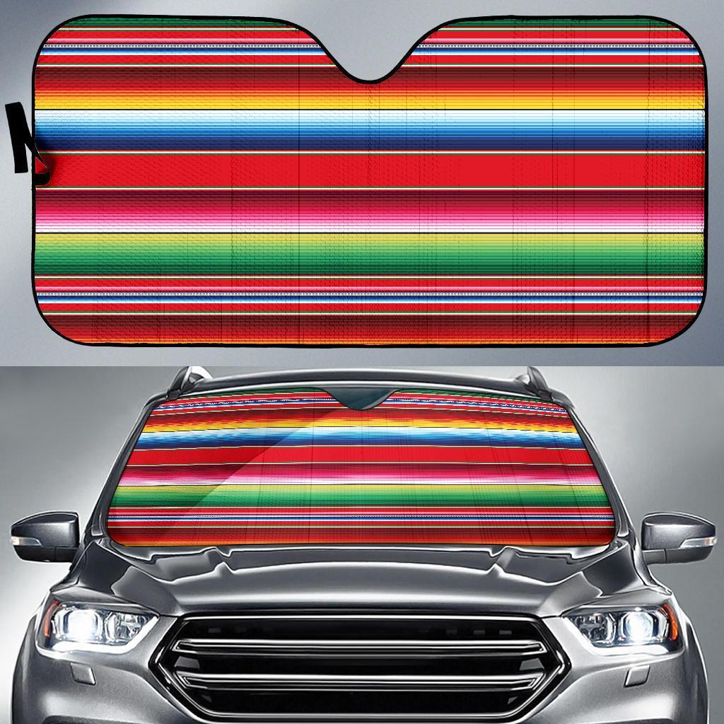 Serape Pattern Car Sun Shade For Windshield