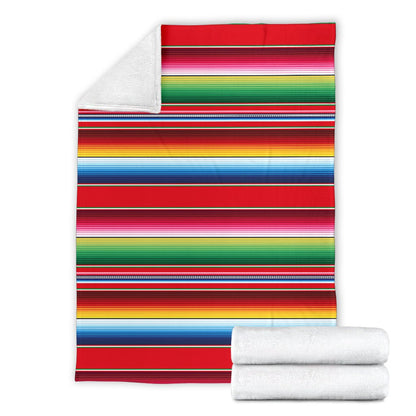 Serape Pattern Fleece Blanket