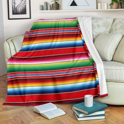 Serape Pattern Fleece Blanket