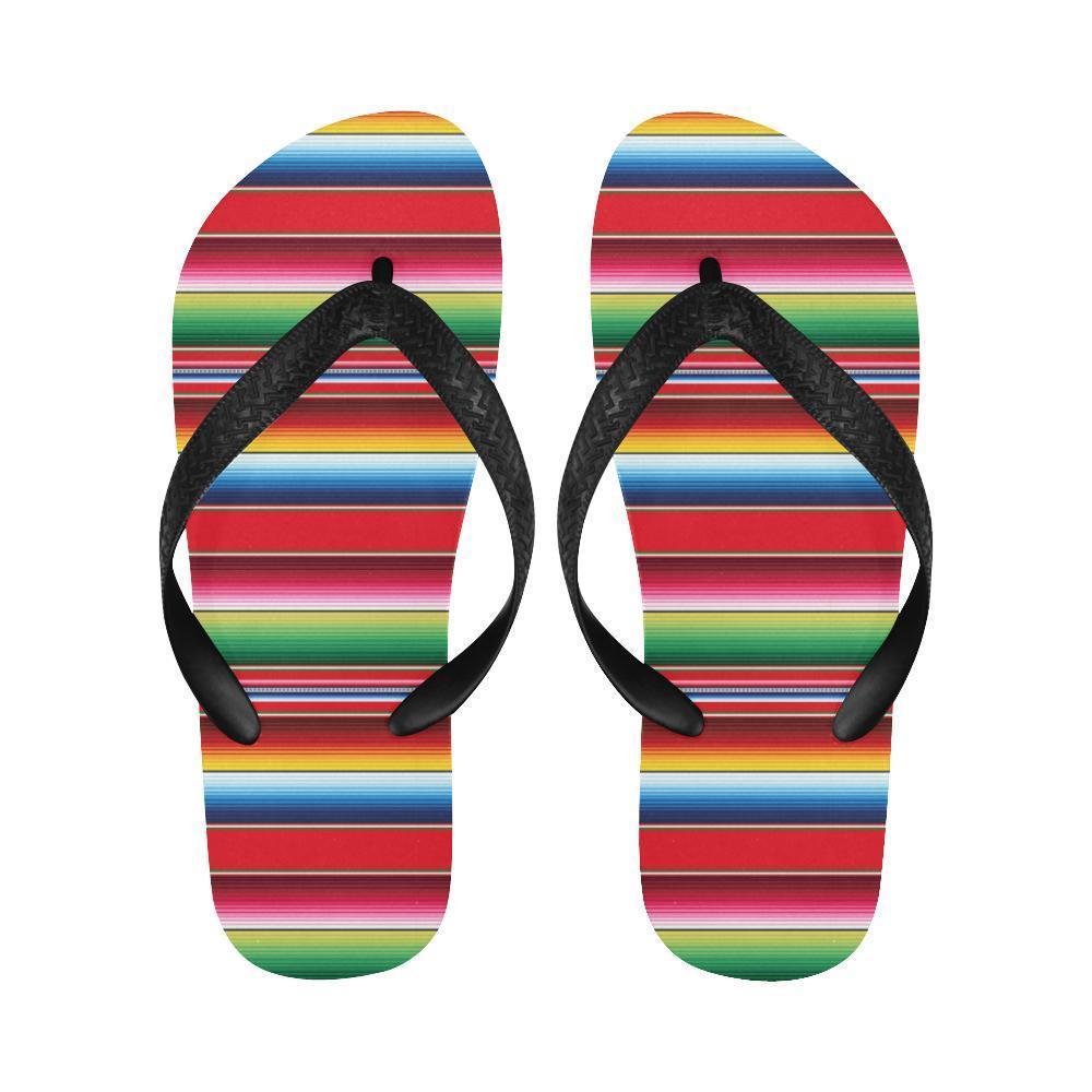 Serape Pattern Flip Flops-JTAMIGO.COM