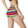 Serape Pattern High Waisted Spandex Shorts-JTAMIGO.COM