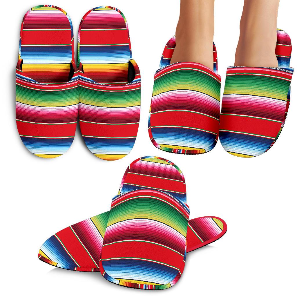 Serape Pattern House Slippers