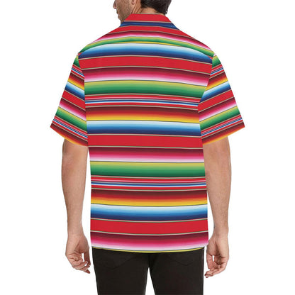 Serape Pattern Men Aloha Hawaiian Shirt