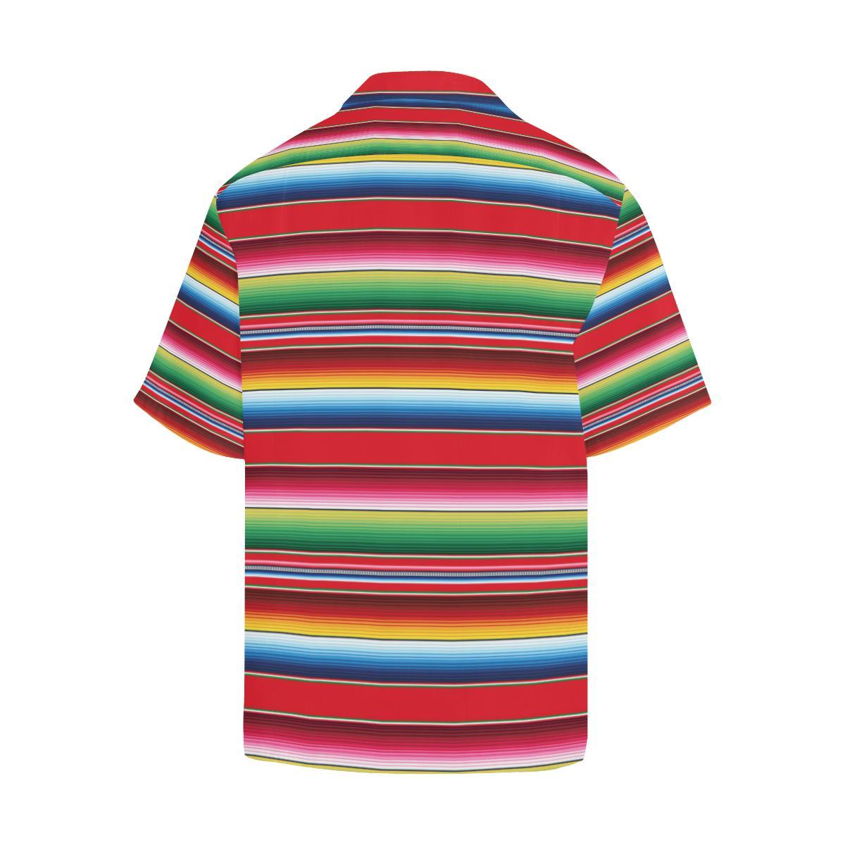 Serape Pattern Men Aloha Hawaiian Shirt