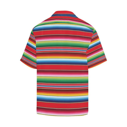 Serape Pattern Men Aloha Hawaiian Shirt