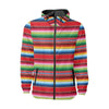 Serape Pattern Men Windbreaker Jacket-JTAMIGO.COM