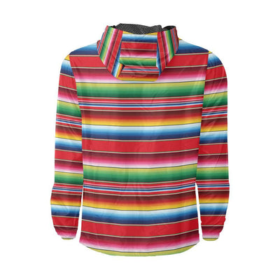 Serape Pattern Men Windbreaker Jacket-JTAMIGO.COM