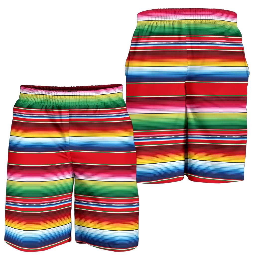 Serape Pattern Mens Shorts-JTAMIGO.COM