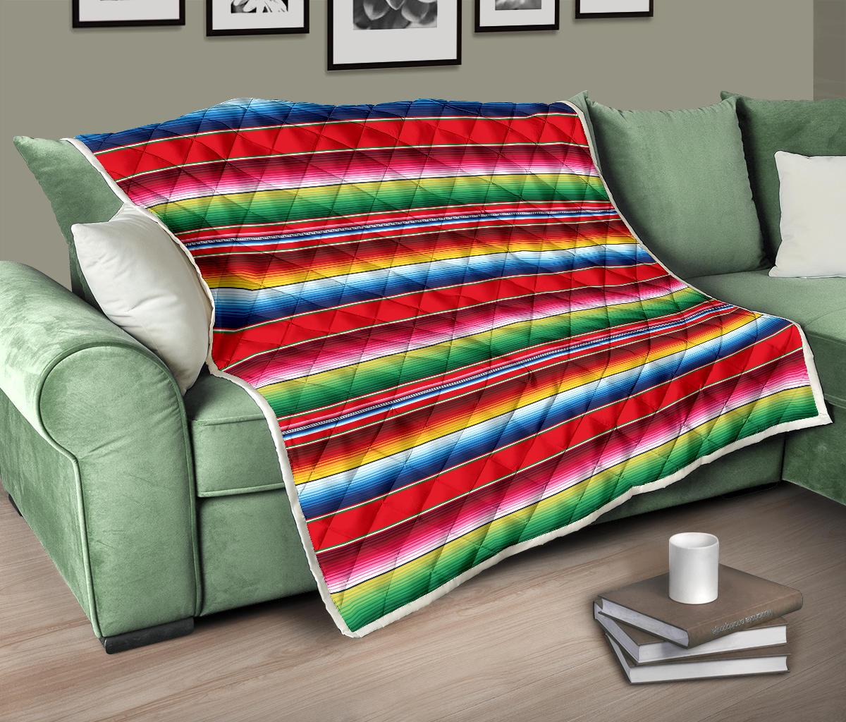 Serape Pattern Premium Quilt-JTAMIGO.COM