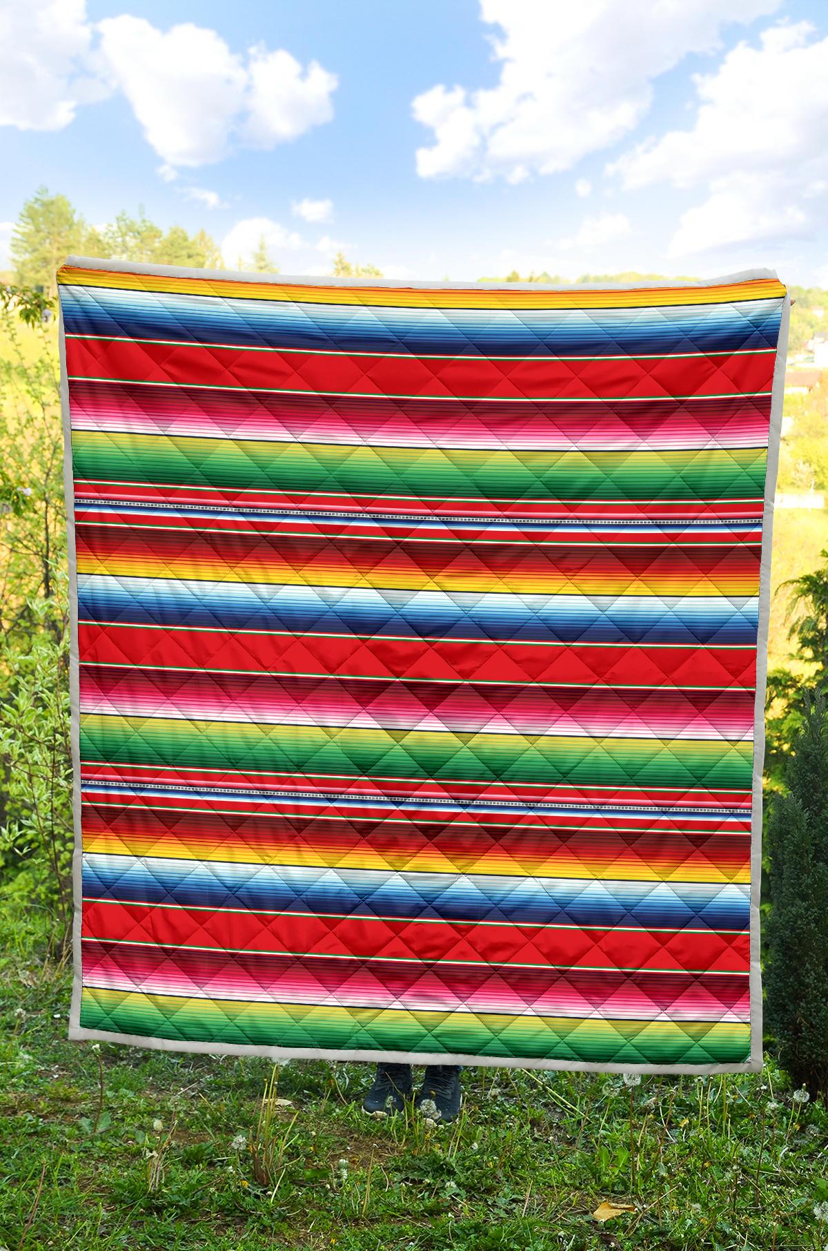 Serape Pattern Premium Quilt-JTAMIGO.COM