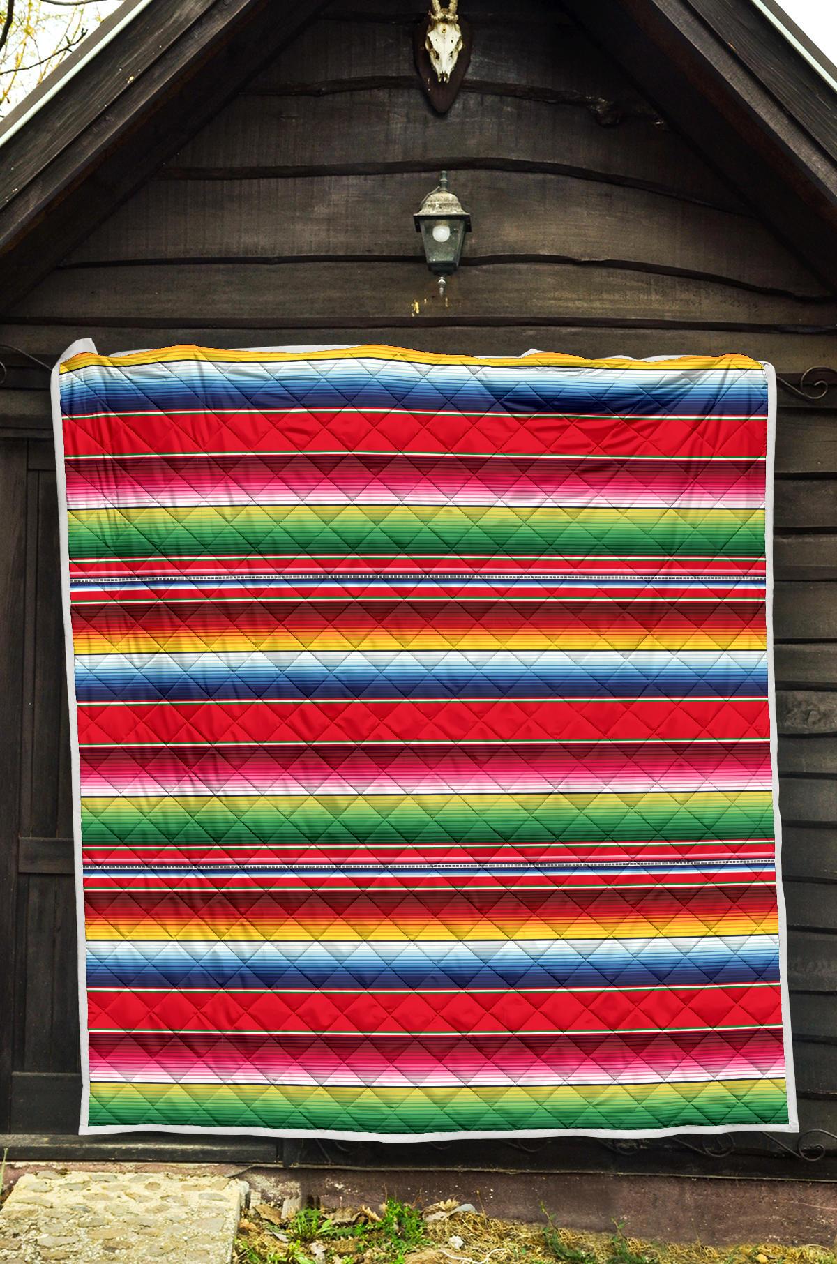Serape Pattern Premium Quilt-JTAMIGO.COM