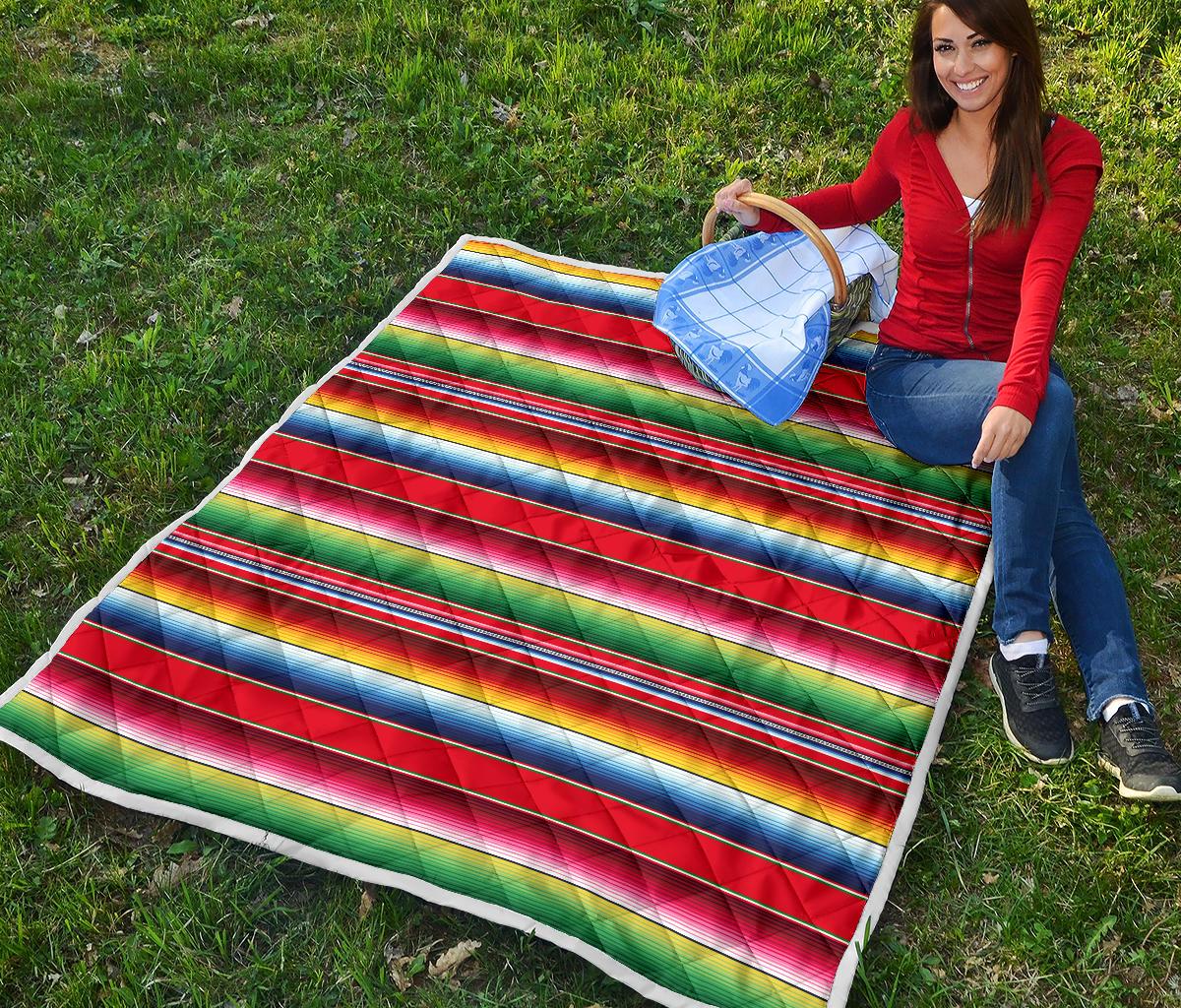 Serape Pattern Premium Quilt-JTAMIGO.COM