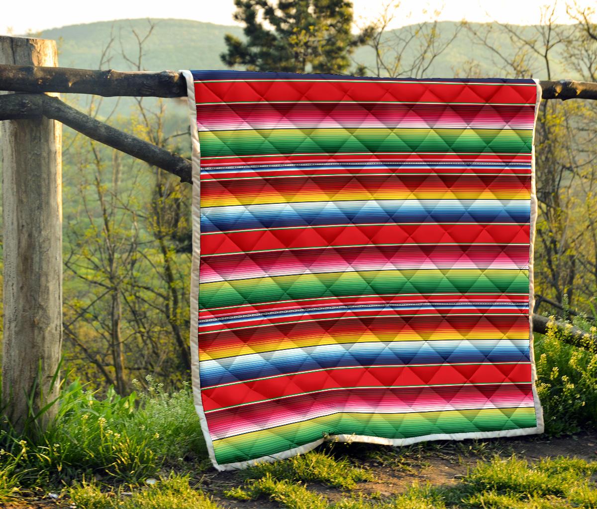 Serape Pattern Premium Quilt-JTAMIGO.COM