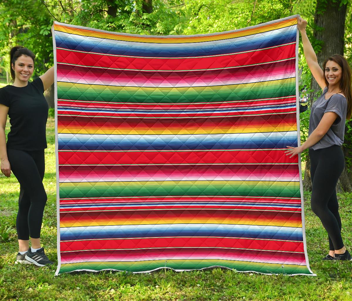 Serape Pattern Premium Quilt-JTAMIGO.COM
