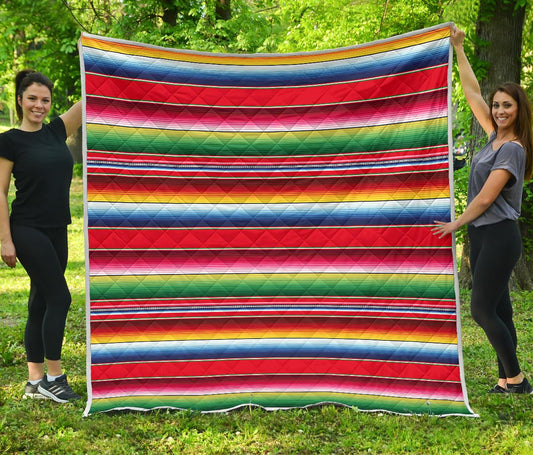 Serape Pattern Premium Quilt-JTAMIGO.COM