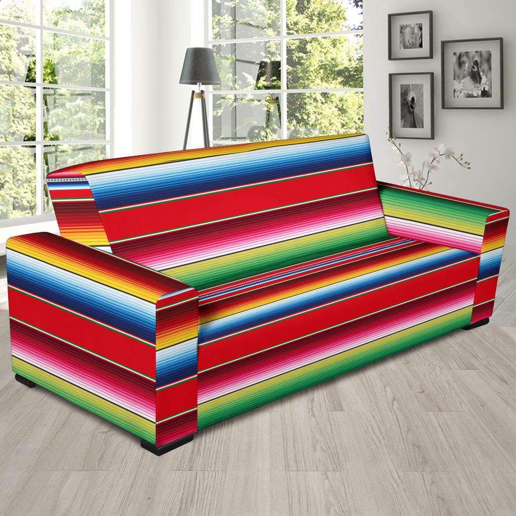 Serape Pattern Sofa Slipcover-JTAMIGO.COM