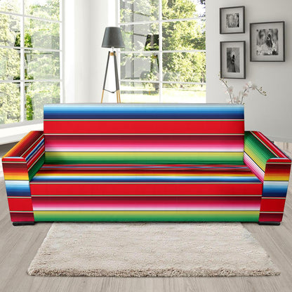 Serape Pattern Sofa Slipcover-JTAMIGO.COM