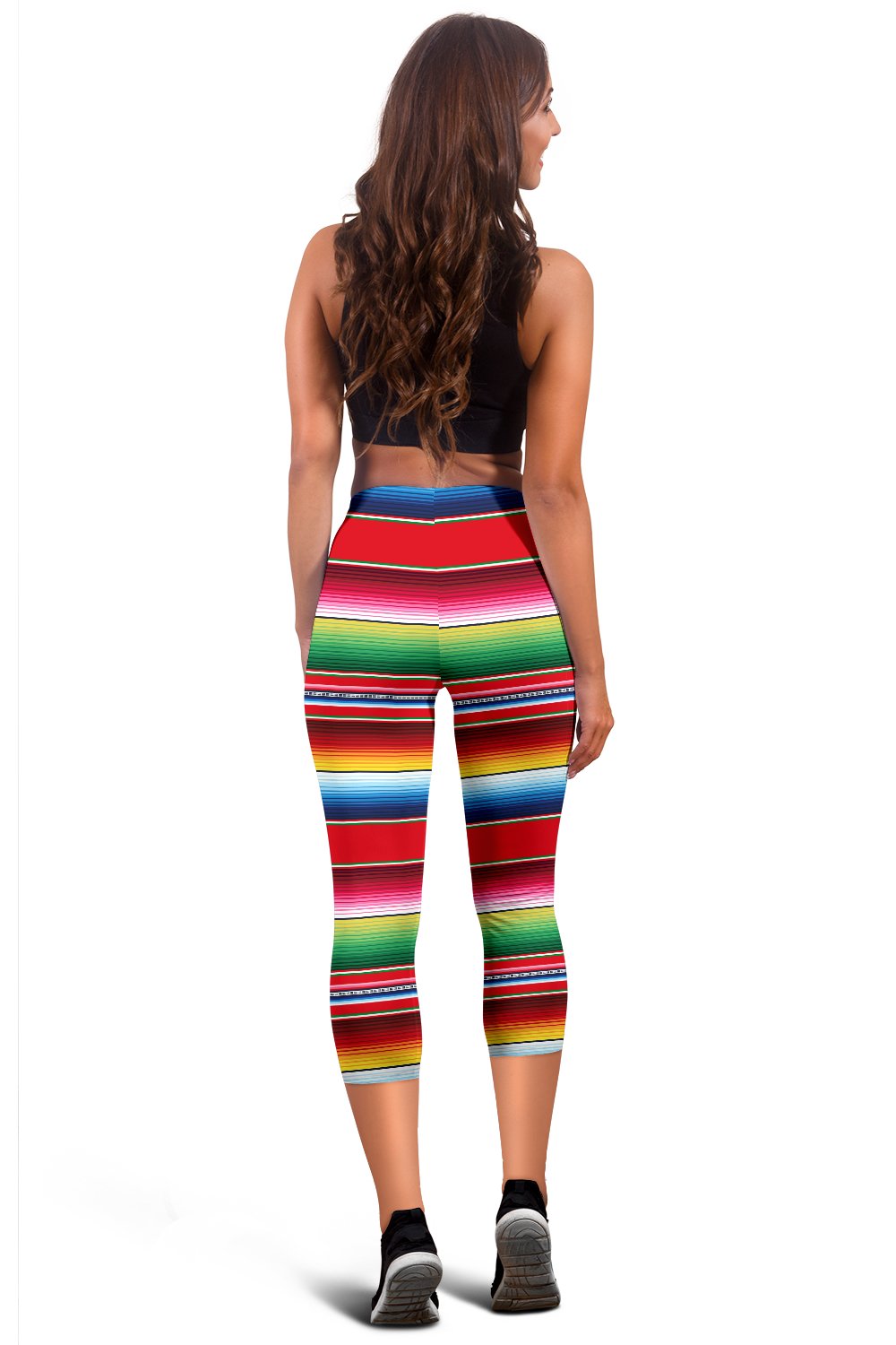 Serape Pattern Women Capris