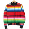 Serape Pattern Women Casual Bomber Jacket