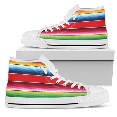 Serape Pattern Women High Top Shoes