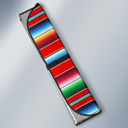 Serape Print Car Sun Shade For Windshield
