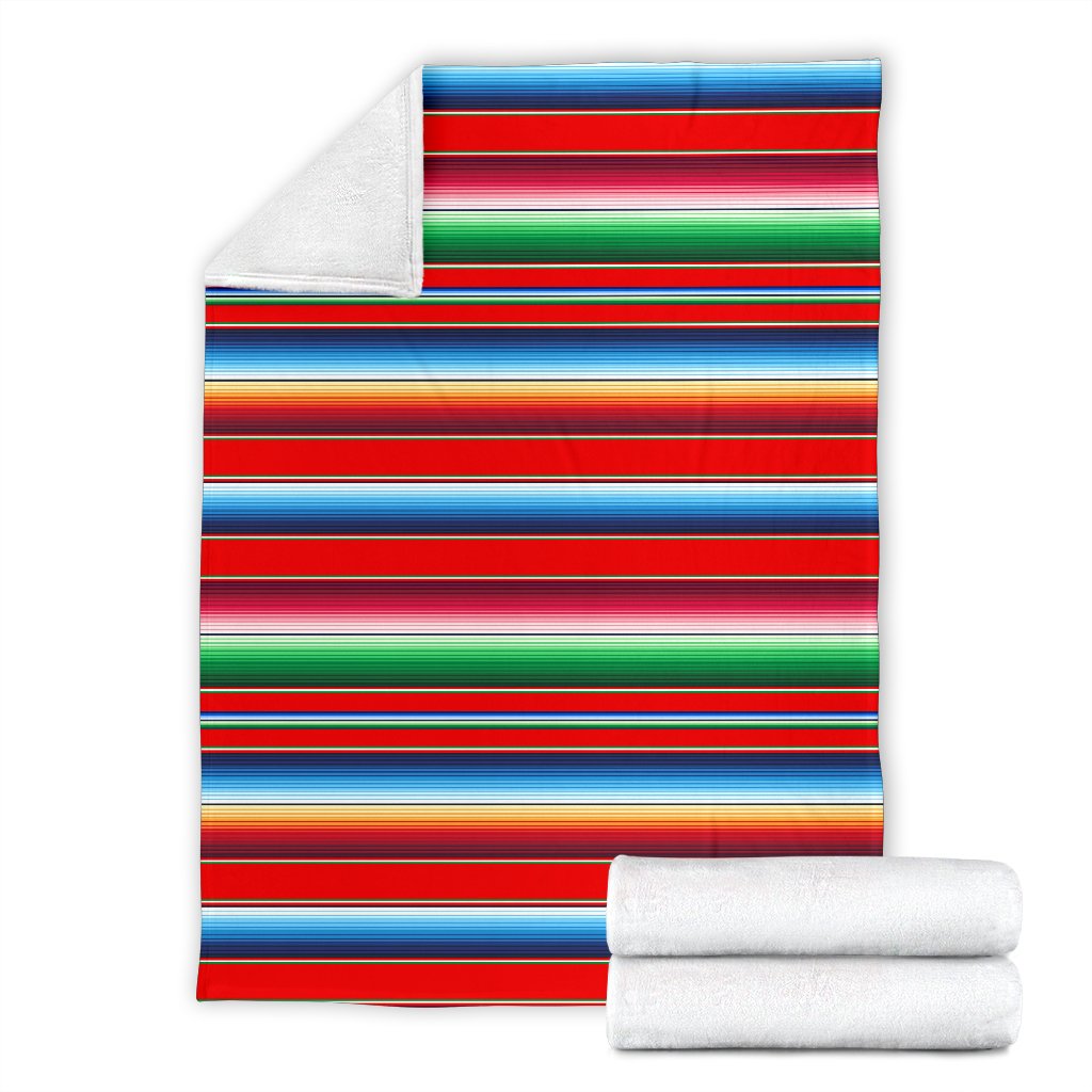 Serape Print Fleece Blanket