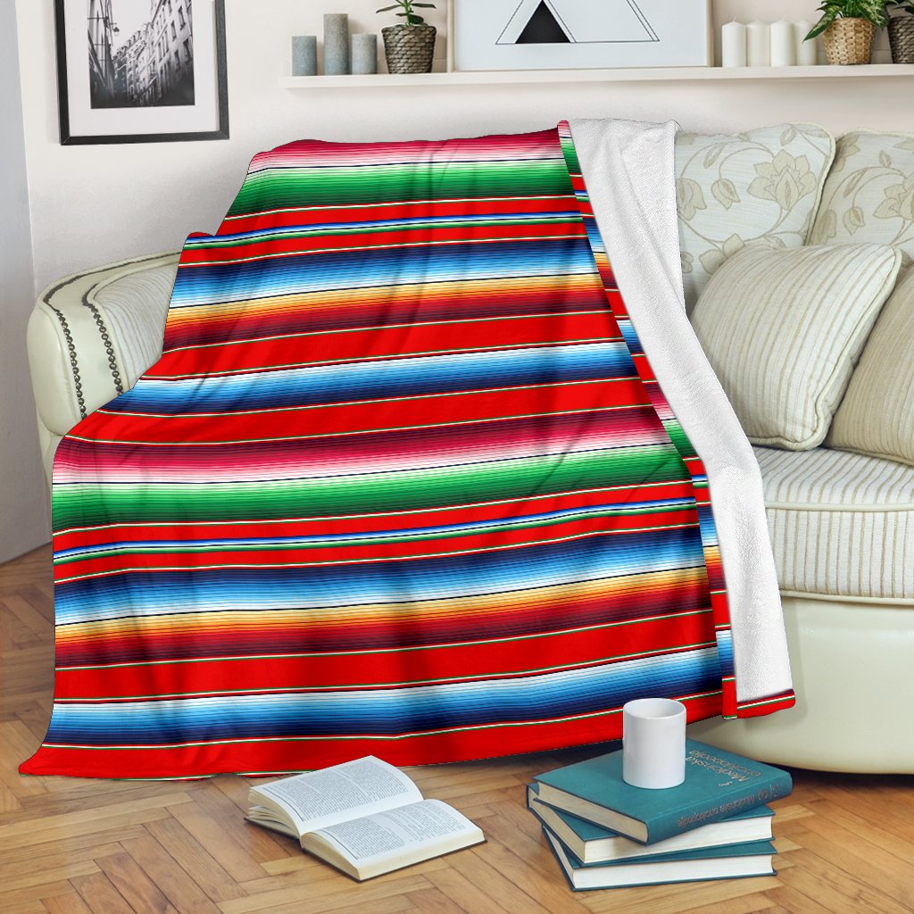 Serape Print Fleece Blanket