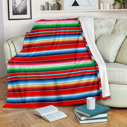 Serape Print Fleece Blanket