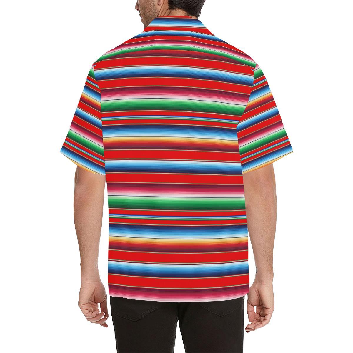 Serape Print Men Aloha Hawaiian Shirt