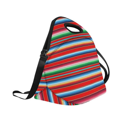 Serape Print Neoprene Lunch Bag (Model 1669)(Large)-JTAMIGO.COM