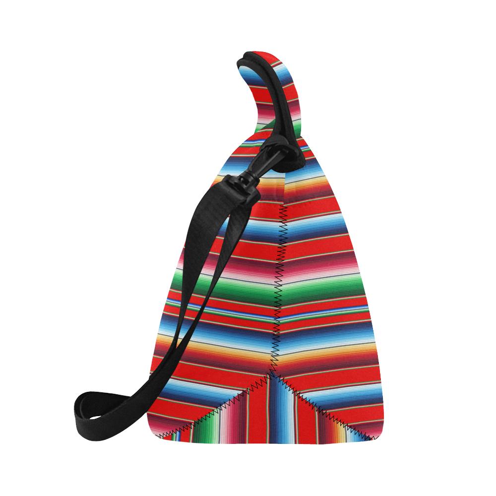 Serape Print Neoprene Lunch Bag (Model 1669)(Large)-JTAMIGO.COM