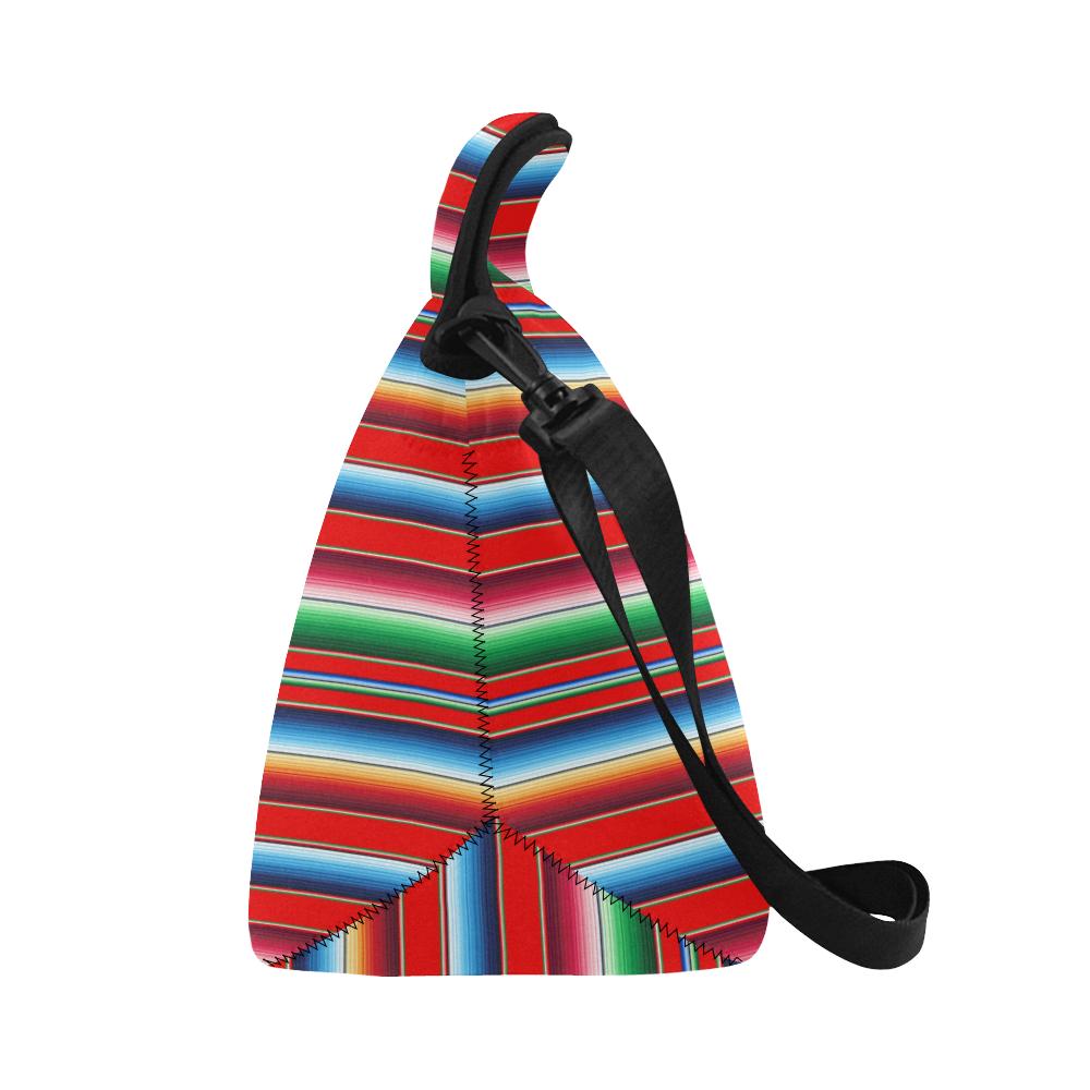 Serape Print Neoprene Lunch Bag (Model 1669)(Large)-JTAMIGO.COM