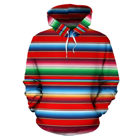 Serape Print Pullover Hoodie