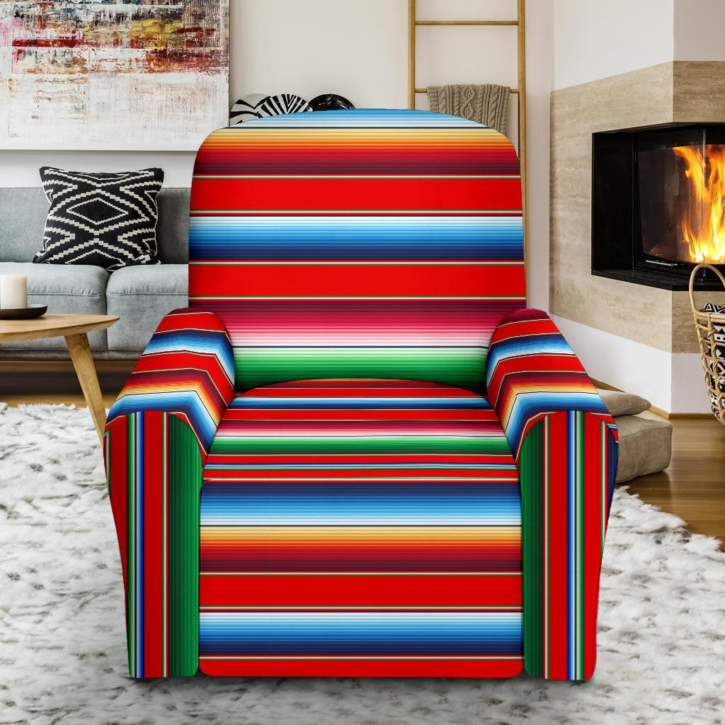 Serape Print Single Sofa Slipcover -JTAMIGO.COM